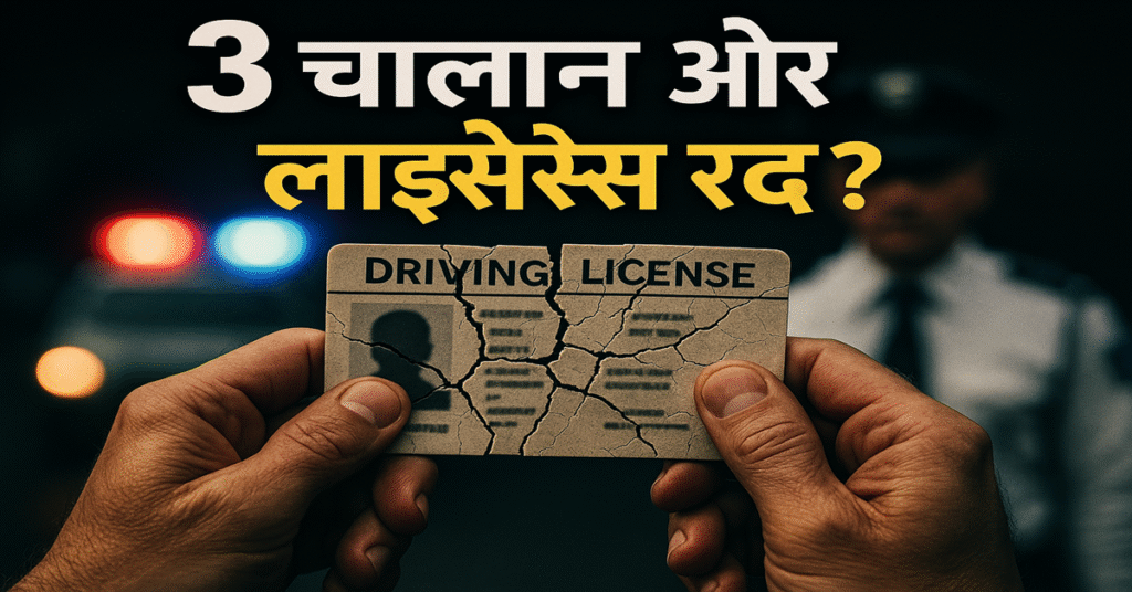 Indian government cracks down on traffic violators. Learn how many challans can lead to driving license suspension or cancellation under the new enforcement drive.