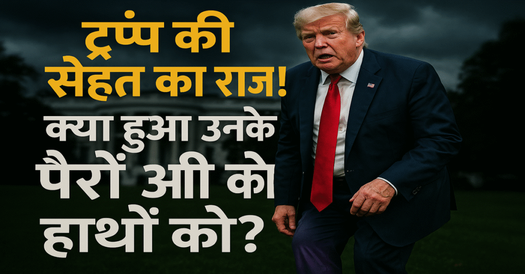 White House reveals Donald Trump health update leg swelling & hand bruises due to common vein condition & aspirin. Is his health still 'excellent'