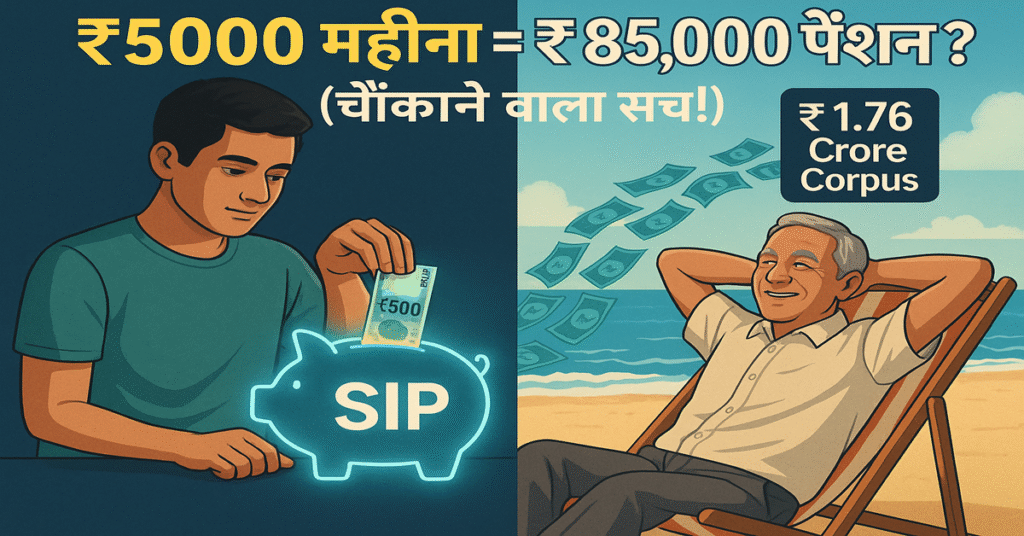 how a monthly SIP of just 5K can generate a massive retirement corpus
